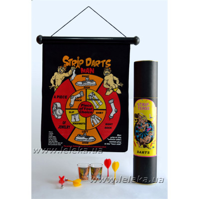 Купить иглу для вечеринки Дартс магнитый "Strip Darts" с рюмками +18 игра