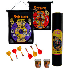 Дартс магнитный "Strip Darts" с рюмками LY15-2r